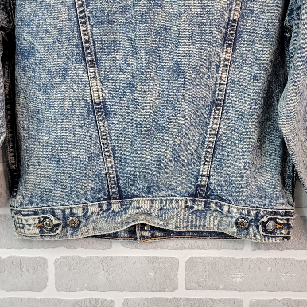 Levi's Type 3 Acid Stone Washed Vintage 90's Denim Jean Jacket Men's Size L - Picture 11 of 15